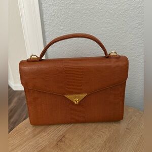 Hiroko Koshino Top Handle Brown Purse
